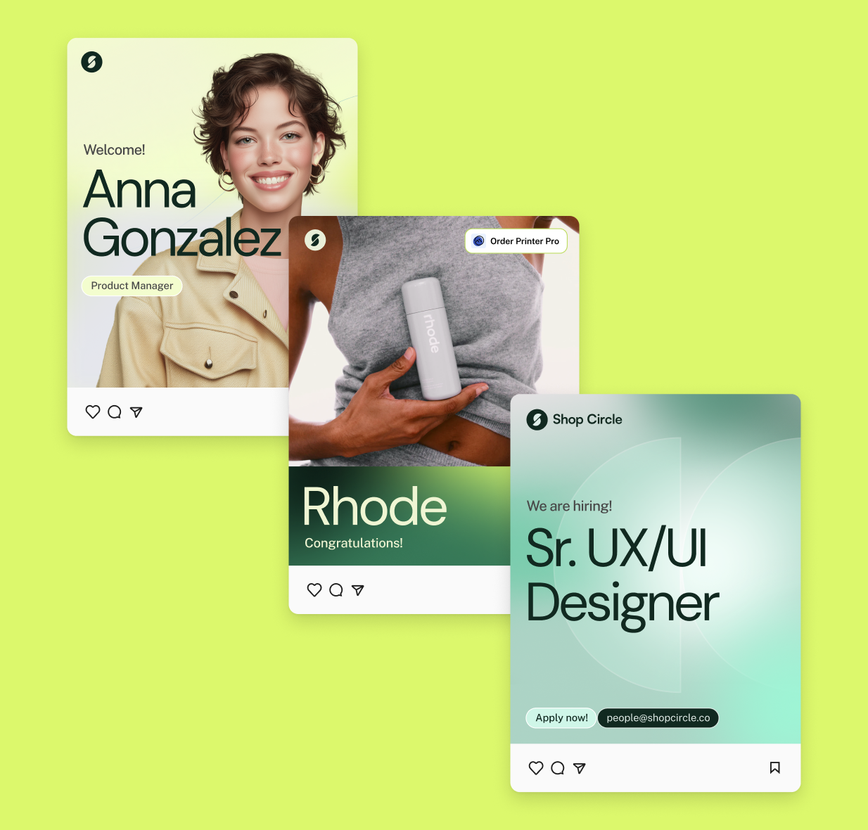 Graphic of a close up of a website depicting an Our Projects page with sample project names and dates.