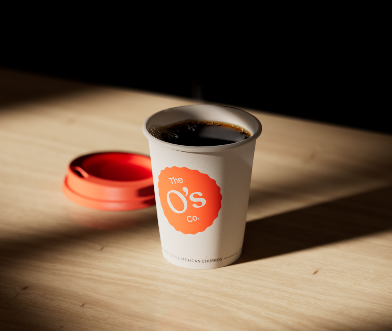 Emblem design for Madame FC depicting an M monogram in a circle with the words "Madame FC EST. 2003" inside on top of a background image of a soccer stadium.