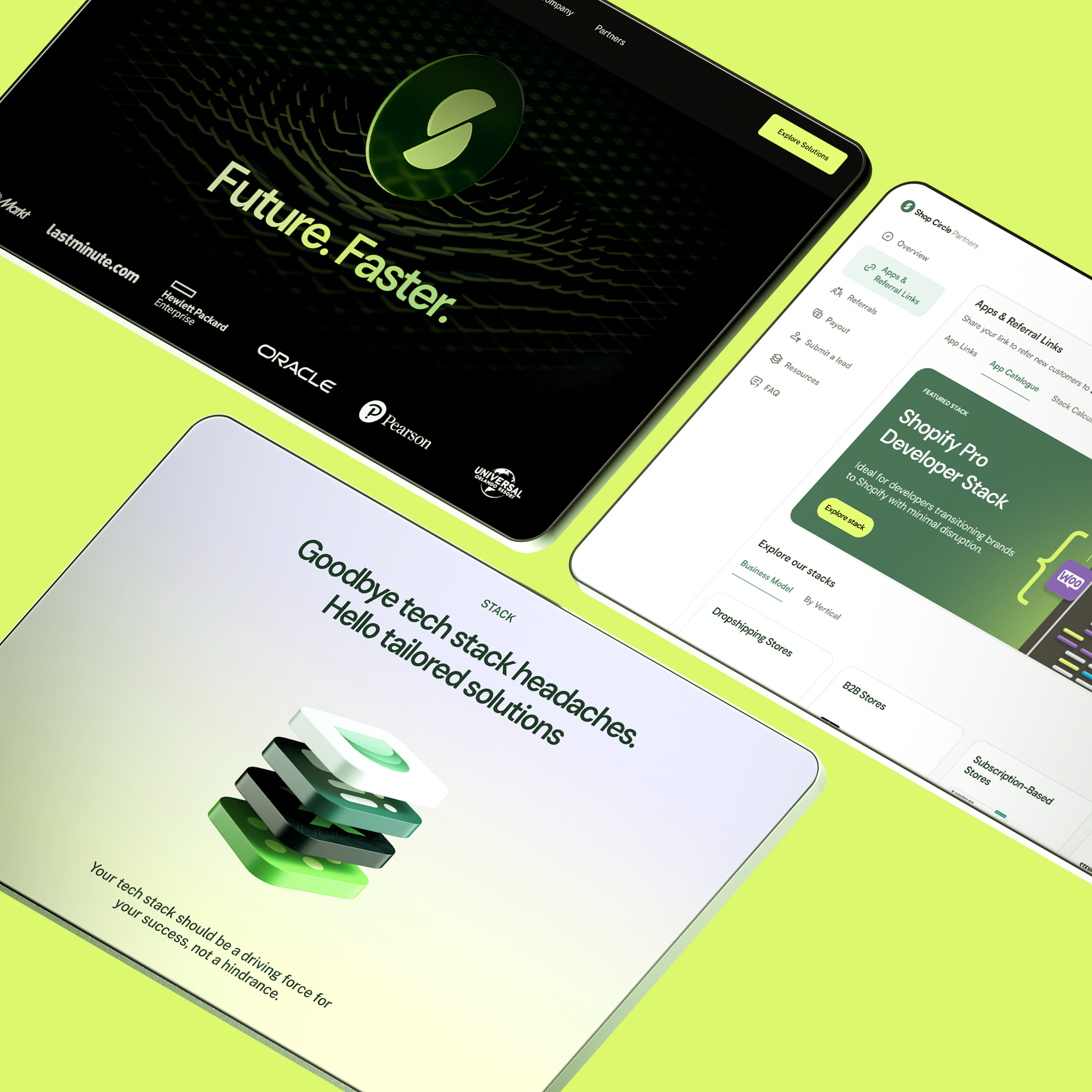 Stationery design of letterhead and business cards for the company Anders on top of a blurred photo of a house interior.